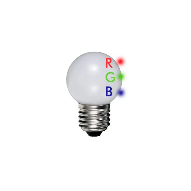 DURALAMP® PING BALL - 0,5W | E27 | 220-240V | RGB Leuchtmittel Neu Im Sortiment