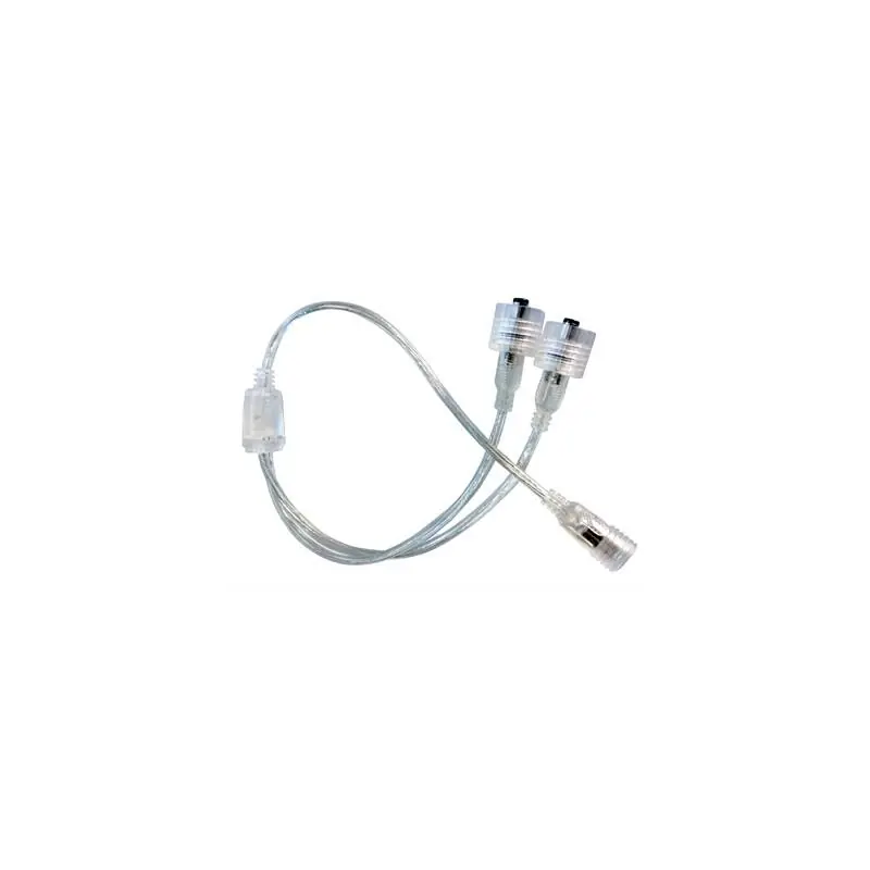 DURALAMP® LED STRIP SELECT IP65 | Zubehör | Y-Verteiler | 1 Buchse - 2 Stecker | 2 Stück | L=21cm | Max 4A Kostenloser Rückversand