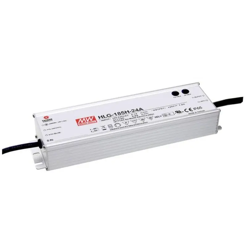 MEANWELL HLG-185H-24A SNT IP65 187W 24V/7,8A CV+CC Direkt Vom Hersteller
