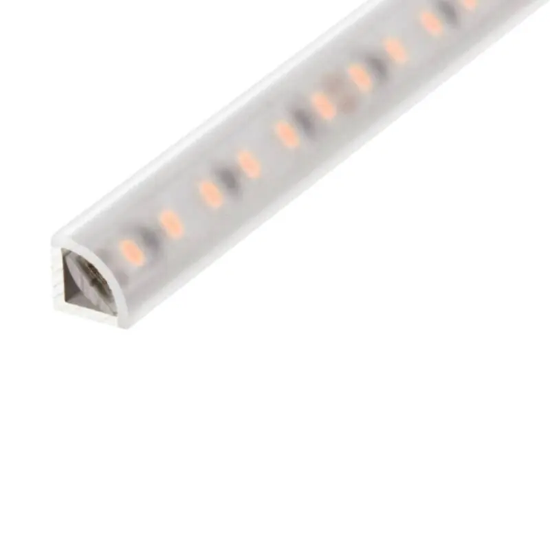 Neue Kollektion DURALAMP® LED Profil P01F | Aufbau | Eckprofil | 2m | 10x10mm | Aluminium | inkl. Abdeckung opal PMMA