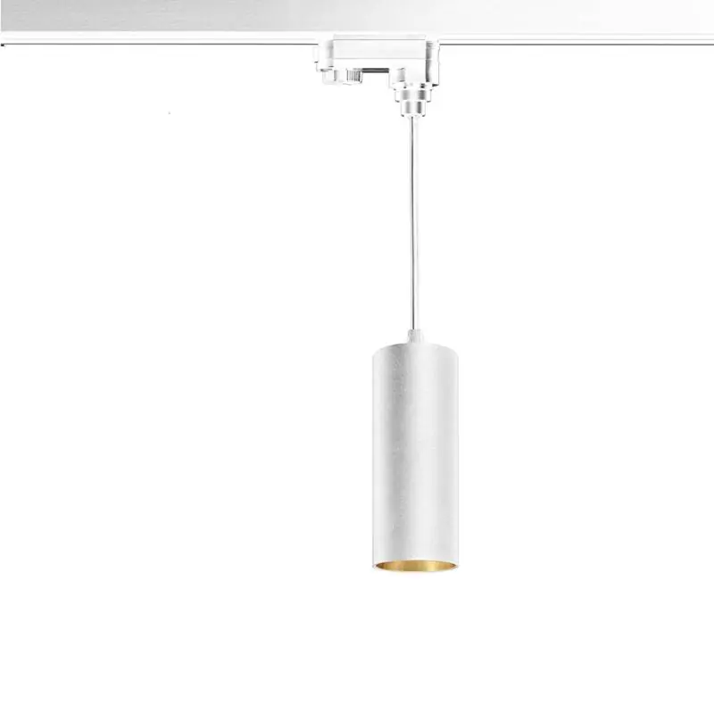Letzte Chance DURALAMP® 3-Phasen Hängeleuchte | weiss | Aluminium Gehäuse | GU10 | 150x60mm | Pendellänge 1500mm