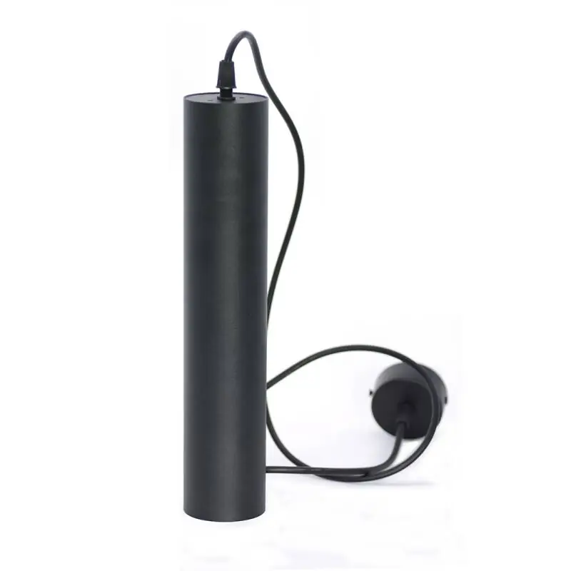 DURALAMP® Hängeleuchte | schwarz | mit Deckenrosette | GU10 | 300x60mm | Pendellänge 1500mm Preis Gesenkt