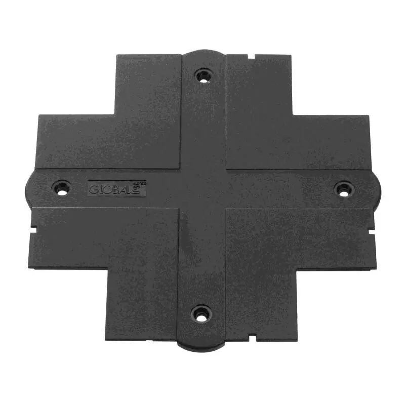 Begrenztes Angebot NORDIC | GLOBAL TRAC PRO | 4 Wege Abdeckplatte XTSF630 für DALI Stromschienen schwarz