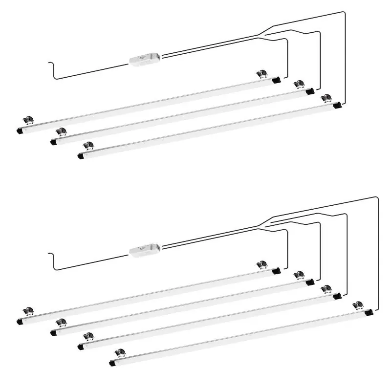 Bestpreis LED RE-FIT SET 4-flammig ON/OFF | 24W | 3600lm | 965 | 562mm | ersetzt Leuchtstoffröhre: 4x T8. 600mm. 18W