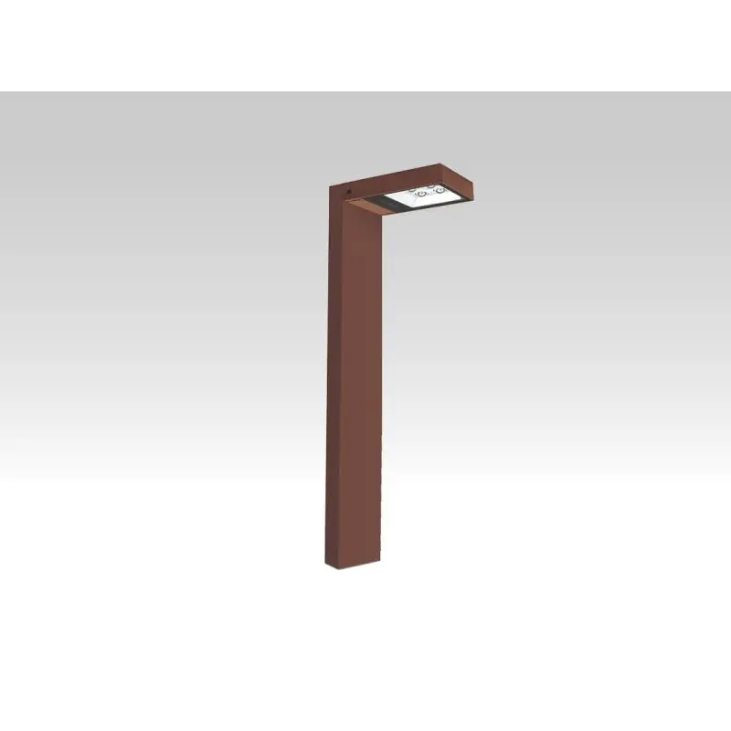 Günstig Pollerleuchte 7024 STILO (AM) 10W 3000K corten asymmetrisch einseitig on/off