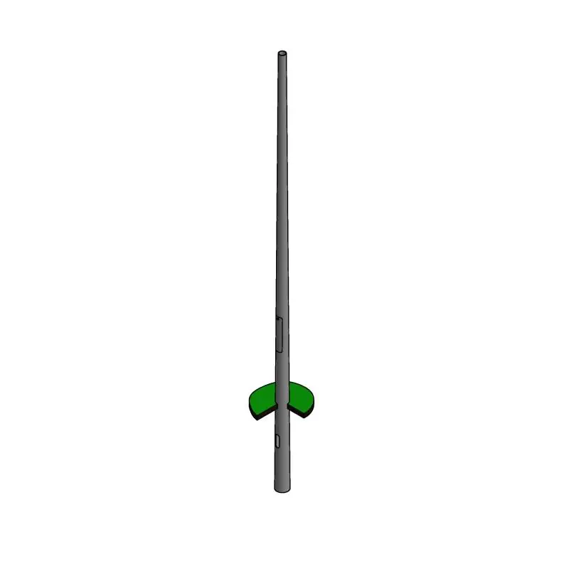 Garantierte Lieferung Lichtmast gerade konisch (EN40) LPH 9m - Zopf 76mm - t 3mm