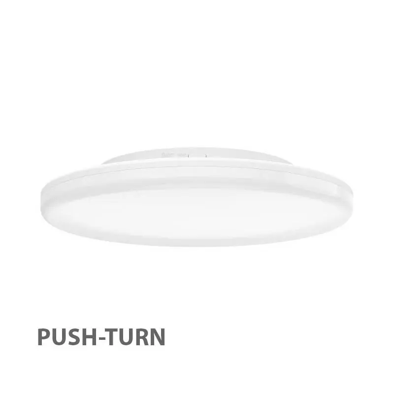 PUSH-Turn Budget LED-Deckenleuchte - Ø310mm, 21W, 3000-6500K, IP54 Weiss exkl. Montageplatte Neu Im Sortiment