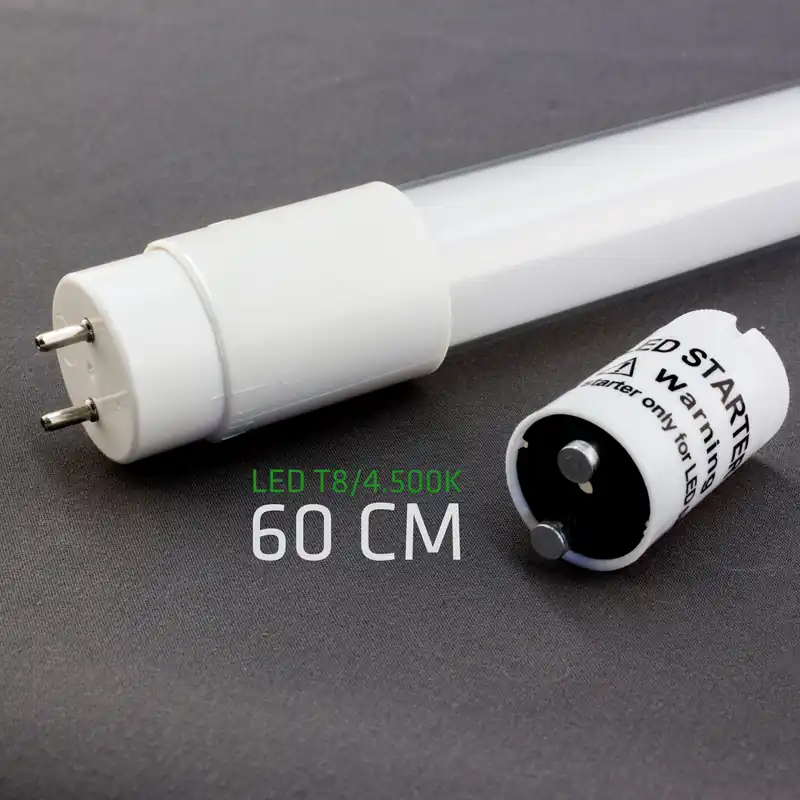 Echt LED T8 Röhre 60cm, 10W, 4500K, SMD, Glas, ersetzt T8/18W 840 Leuchtstofflampe, neutralweiß