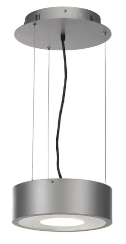 Begrenztes Angebot DRUM HQI Pendelleuchte, silbergrau