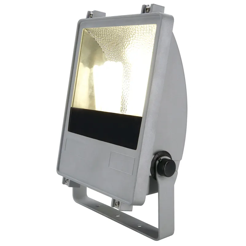 Zertifiziert SXL ECO, Outdoor Strahler, TC-DSE, IP65, asymmetrisch, silbergrau, max.48W