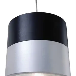Neu Im Sortiment Deko-Light Pendelleuchte, Cana, Aluminium, Silber / Schwarz, Warmweiß, 20W, 230V