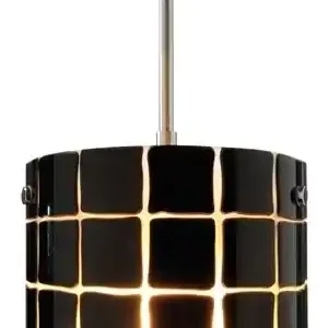 Hängeleuchte Casilla, Glas weiß / schwarz Nur Für Kurze Zeit