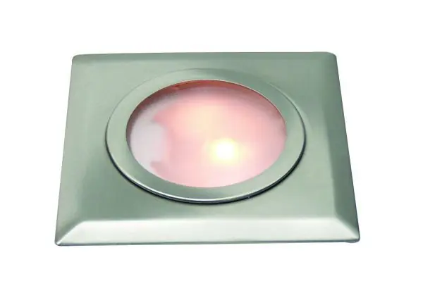 Möbeleinbauleuchte quadratisch, chrom, aus Metall, 12V, G4, max 10W. Direkt Vom Hersteller