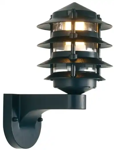 Günstig Outdoorwandleuchte Nero, E27, IP44, Schwarz