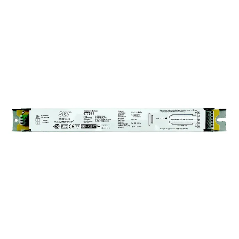 EVG für 2xT8 (18,25,36W), T5 HO (24,39W), TC-F (18,24, 36W), TC-L (18,24,36,40W) Kostenloser Versand