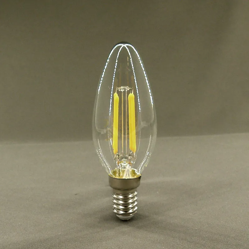 Solange Der Vorrat Reicht E14 Filament LED Leuchtmittel, 2700K, 4W, 400lm, SMD, kerzenförmig