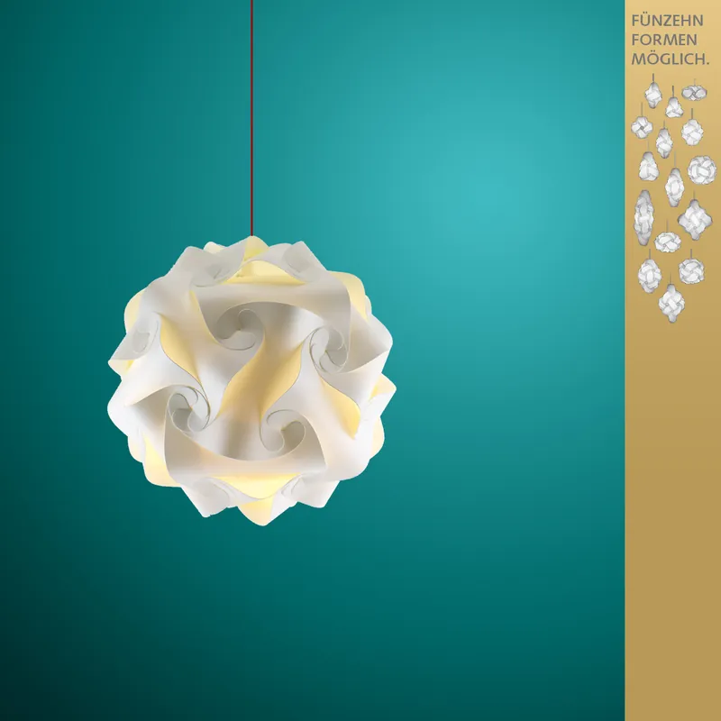 WISE ART 45, Faltleuchte, cremeweiß, Ø 45 cm, Bausatz Solange Der Vorrat Reicht