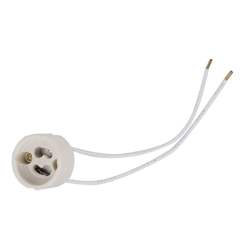 GU10 Fassung mit 10 cm Kabel, Keramik, Weiß Preiswert