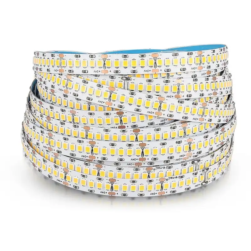 Flexibler LED Strip, 10m, 2835 SMD-Samsung Chip, Warmweiß, 3000K, 24V DC, 18 W/m Knallerangebot
