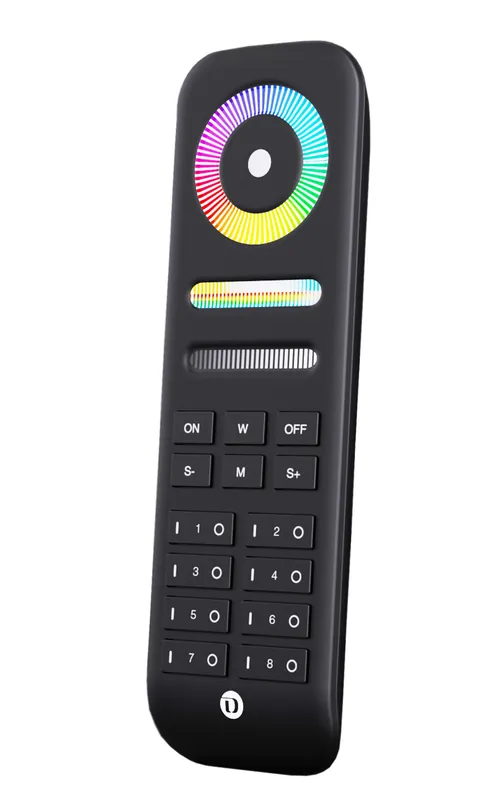 Deko-Light Steuerung RF, RF-smart, Fernbed., schwarz, 8 Zo, Single/CCT/RGB/RGBW/RGB+CCT, Kunststoff Markenprodukt