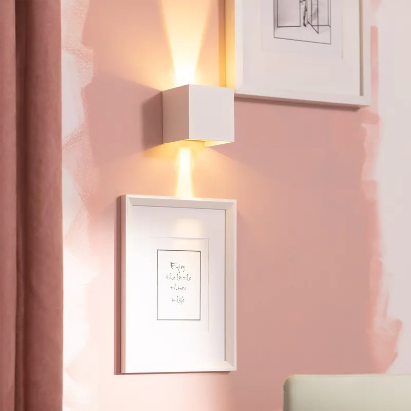 LED Wandleuchte Eros, up/down, 2700K, 6W, eckig, weiß, IP44, inkl. LED-Treiber Bestseller