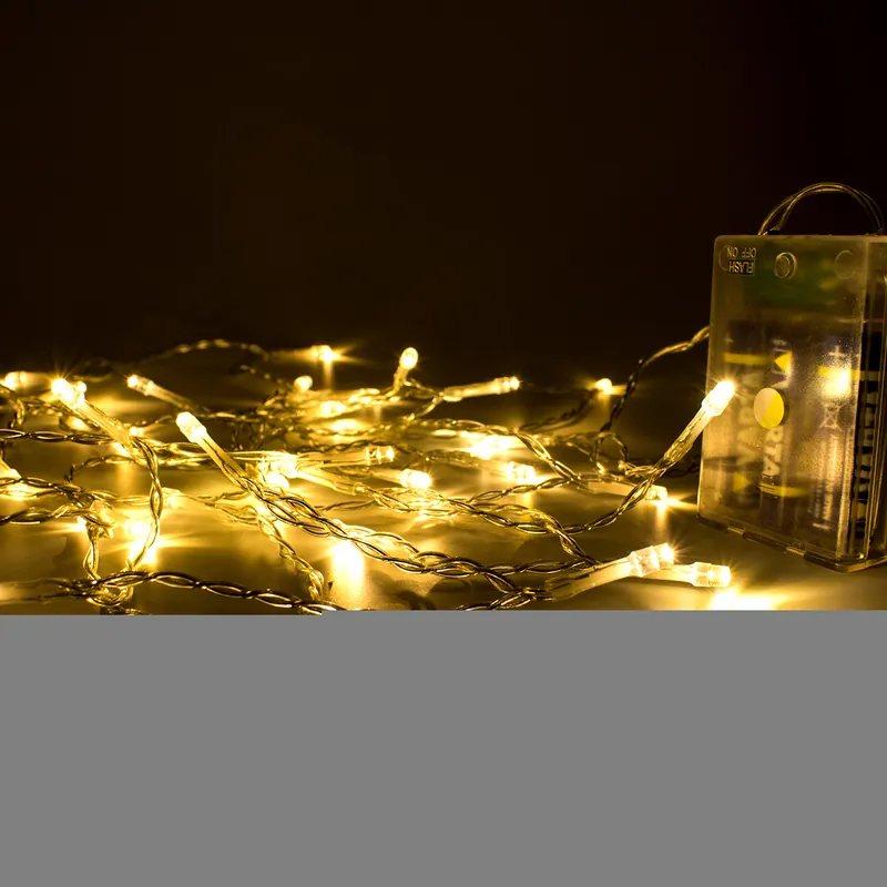 Sale LED Lichterkette, 4m, 40 LEDs, Batteriebetrieben, Warmweiß