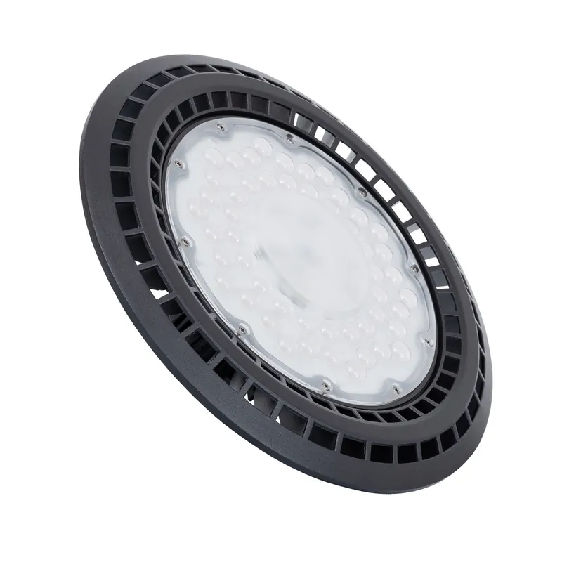 LED Hallenpendelleuchte slim-UFO, Aluminium, Schwarz, Neutralweiß, 90°, 100W, 230V Nur Heute