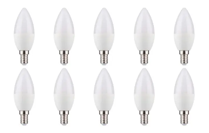 Preisknaller 10er Set Müller Licht LED Leuchtmittel Kerzenform 3W=25W E14 250lm 2700K Warmweiß