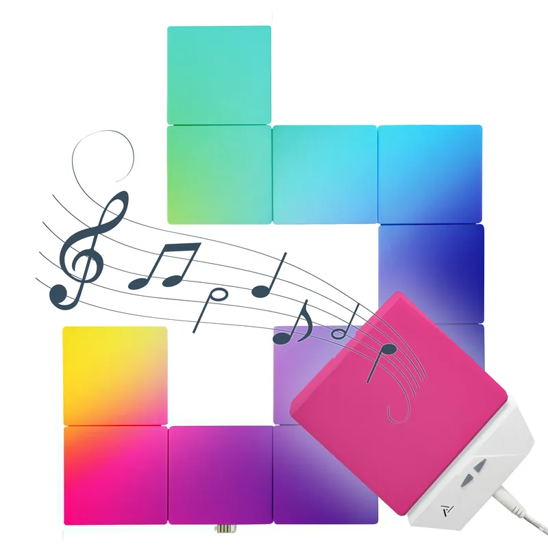 12er Set Müller Licht LED Magic Panels RGB 25lm mit Touchsensor und Musiksensor Angebot