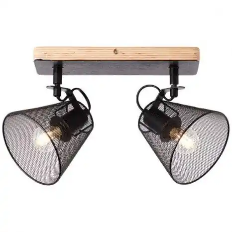 Brilliant Deckenstrahler Whole schwarz Holz E14 max. 40W schwenkbar Bestseller