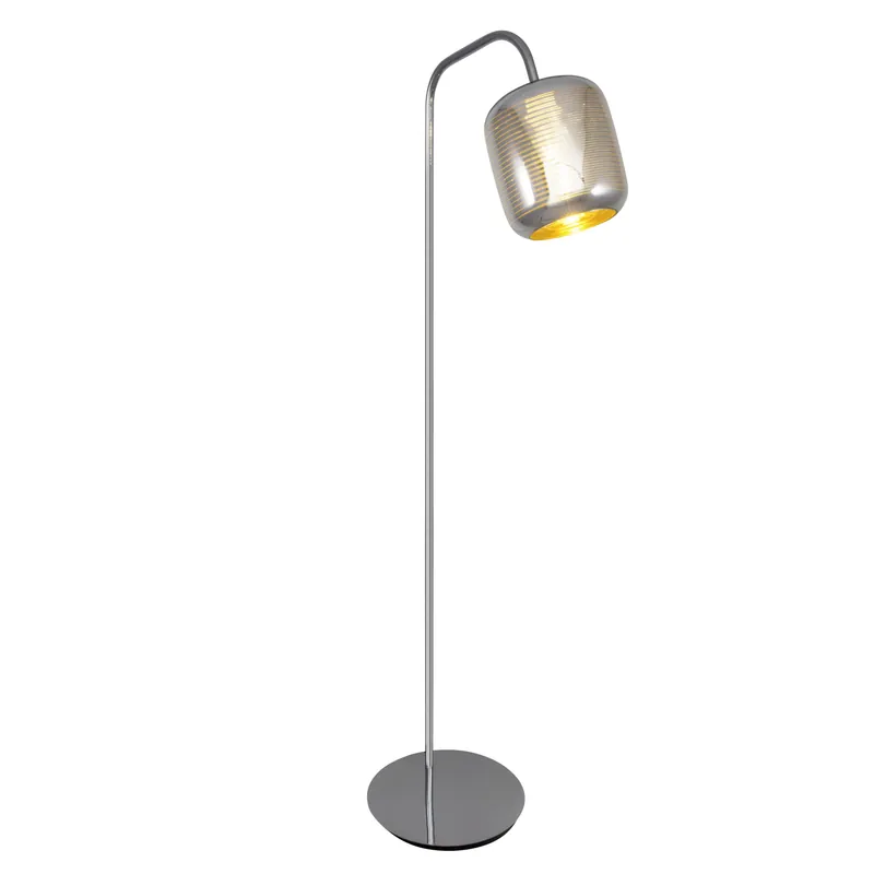 Begrenztes Angebot Brilliant Stehleuchte Feeling chrom silber gold E27 max. 26W