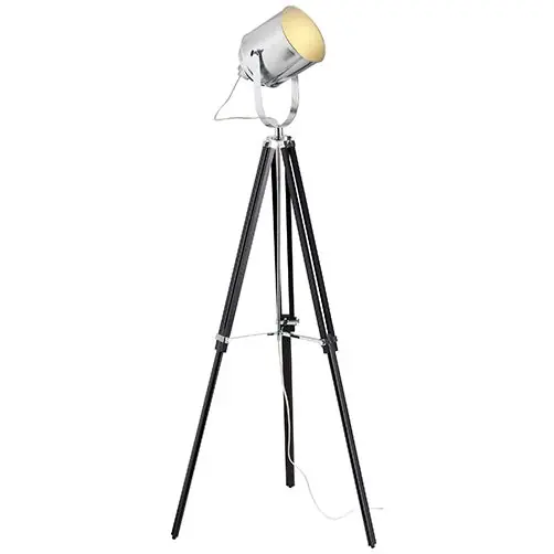 Jetzt Bestellen Brilliant Retro Vintage Stehleuchte Mettle Chrom/Schwarz E27 ohne Leuchtmittel