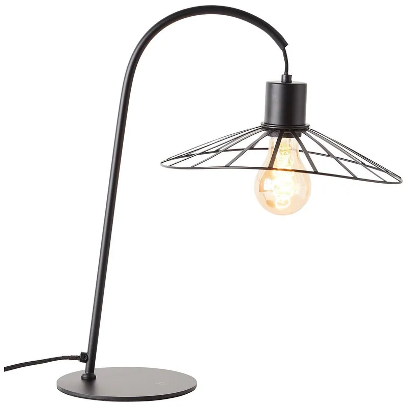 Brilliant Tischleuchte Leika schwarz matt E27 max. 52W Neue Ware