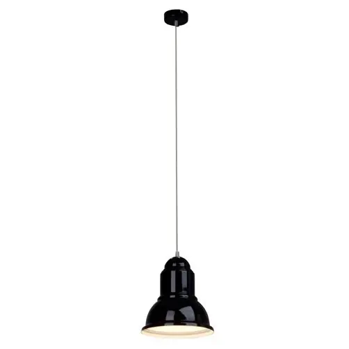 Brilliant Pendelleuchte Almira Schwarz Glanz E27 ohne Leuchtmittel Markenprodukt