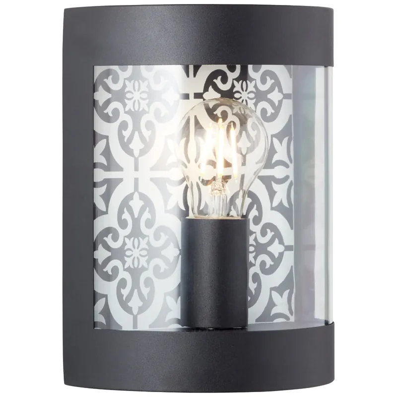 Brilliant Außenwandleuchte Lison schwarz E27 max. 40W IP44 Neue Kollektion