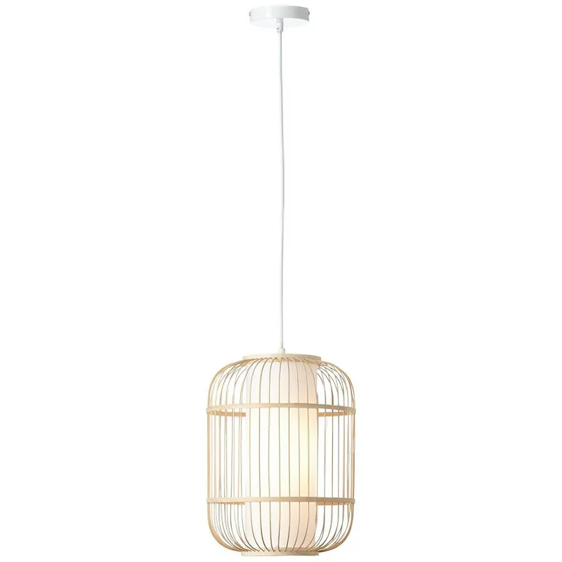 Brilliant Pendelleuchte Bones Bambus natur weiß E27 max. 40W Ø30cm Must-Have