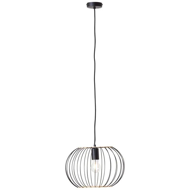 Top-Angebot Brilliant Pendelleuchte Silemia schwarz matt E27 max. 52W Ø36cm