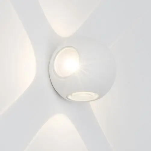 AEG LED Außenwandleuchte Gus weiß 4x3W 3000K Warmweiß IP54 dimmbar Kostenloser Versand