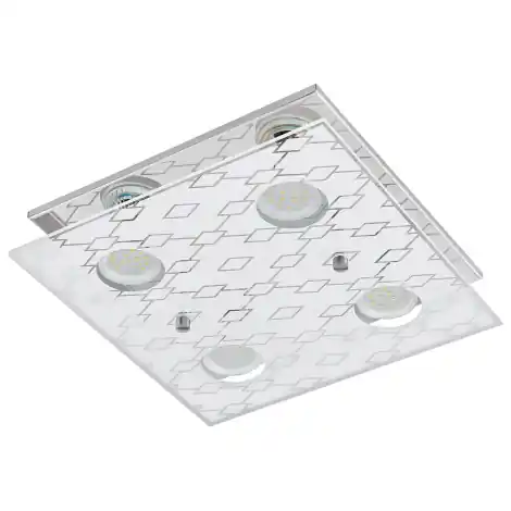 Eglo LED Deckenleuchte Doyet 4x200lm GU10 3000K (Warmweiß) Versand Am Gleichen Tag