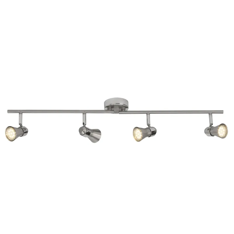 Brilliant LED Deckenstrahler Sanny eisen chrom GU10 3W 3000K Warmweiß Preisreduziert