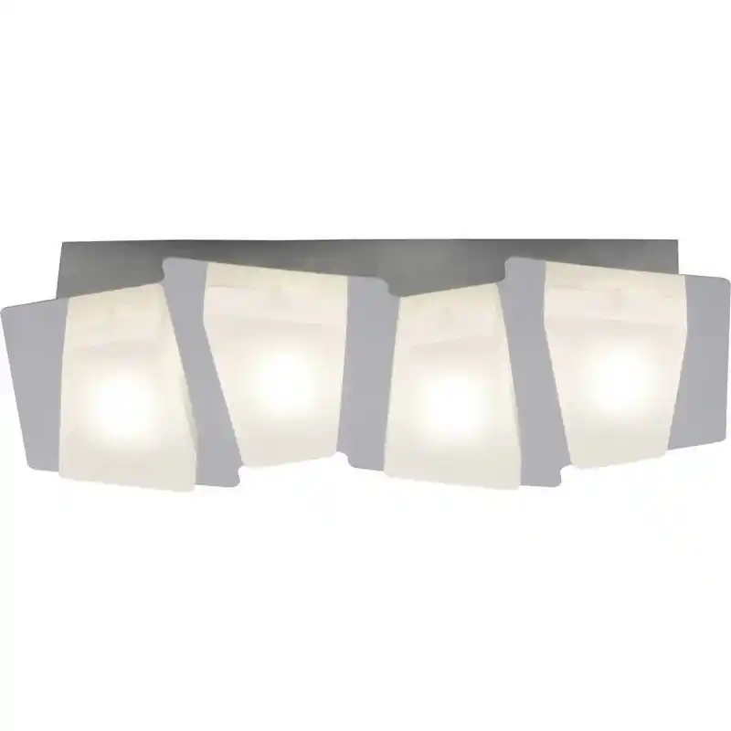 Brilliant LED Wand/Deckenleuchte Block Chrom 3W 3000K (Warmweiß) Kostenloser Versand