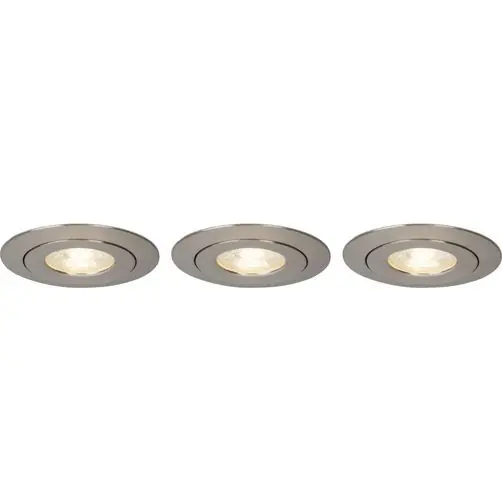 Begrenztes Angebot Brilliant LED Einbauleuchte Nodus eisen 4W 3000K Warmweiß schwenkbar IP44