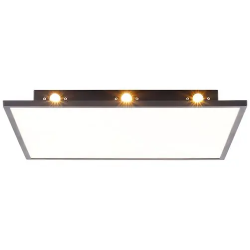 Brilliant LED Panel Xception schwarz 36W 2400lm 3000K Warmweiß easyDim per Lichtschalter & Backlight Geprüft
