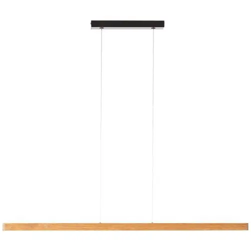 Echt Brilliant LED Holz Pendelleuchte Ainara 14W 1600lm 3000K Warmweiß mit Touchdimmer