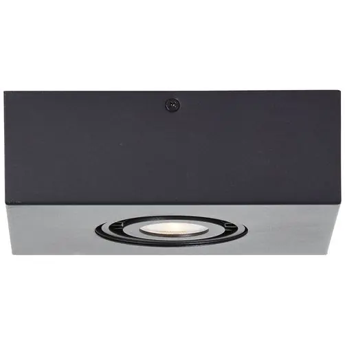 Finale Aktion Brilliant LED Deckenleuchte Doro sand schwarz GU10 4,5W 345lm 3000K Warmweiß