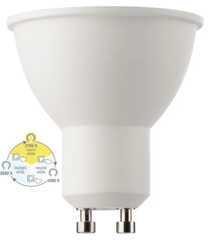 Müller Licht LED Leuchtmittel Reflektorform 5W=50W GU10 350lm 2700K/4000K/6500K SWITCH TONE Knallerangebot