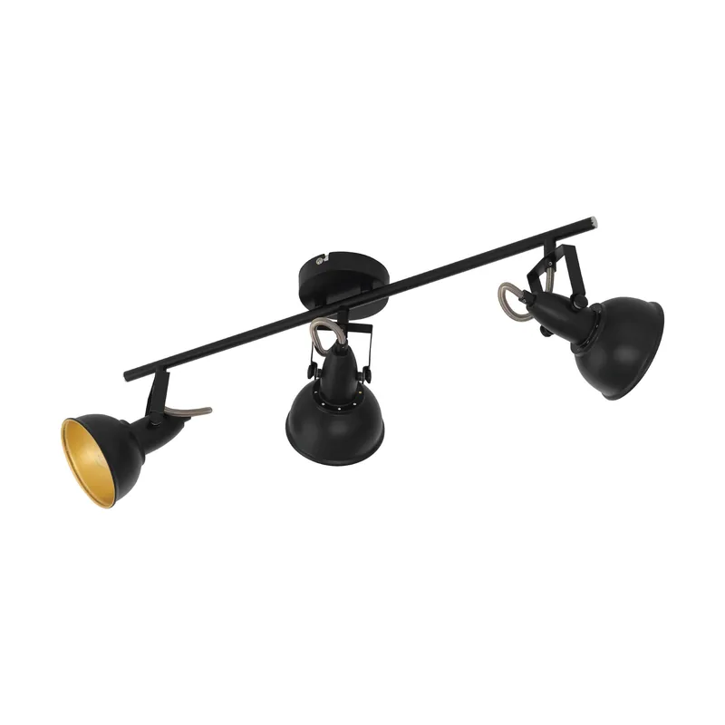 Eglo Deckenstrahler THORNTON gold schwarz E14 max. 28W schwenkbar Günstig