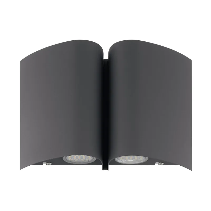 Gratis Versand Eglo LED Außenwandleuchte SUESA Anthrazit 10W 3000K Warmweiß IP44