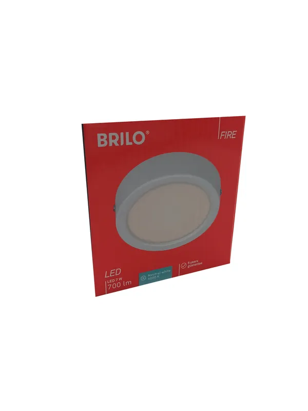 Kostenloser Rückversand Brilo LED Deckenleuchte weiß Fire 7W 700lm 4000K (Neutralweiß)