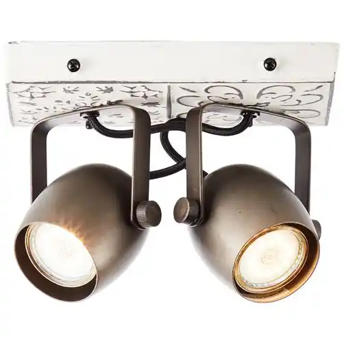 Brilliant Deckenstrahler Lapas schwarz weiß GU10 max. 6W schwenkbar Wochenendangebot